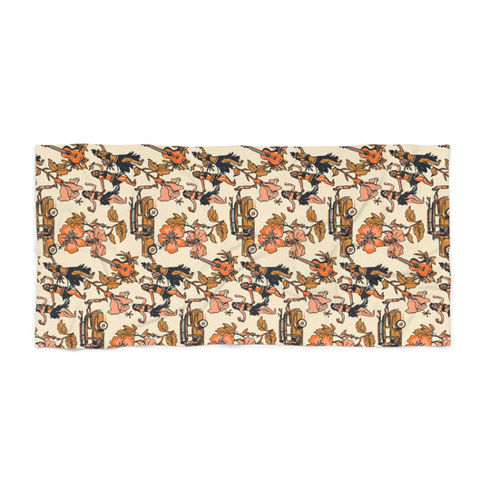Hula Party Beach Towel