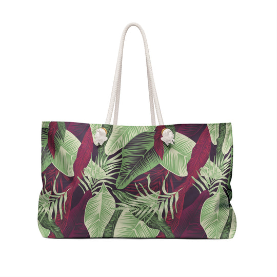 Tropical Foliage Weekender Bag