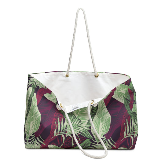 Tropical Foliage Weekender Bag