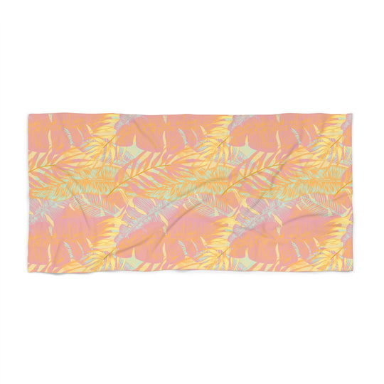 Tropical Foliage Beach Towel