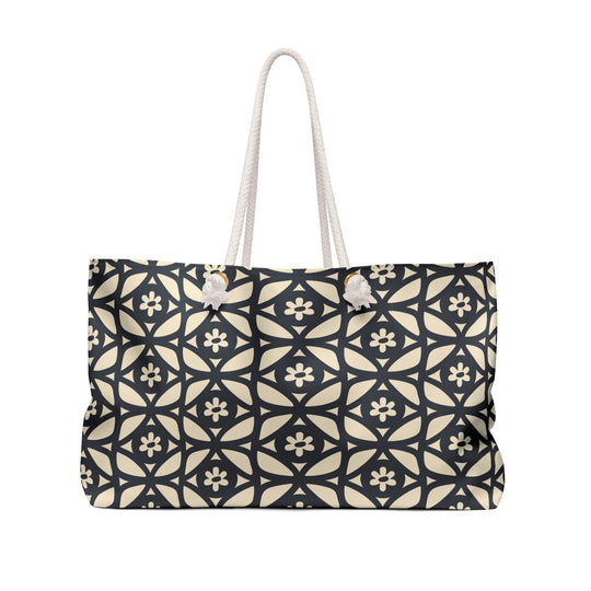 Geometric Flower Weekender Bag