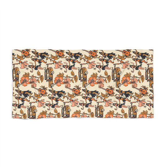 Hula Party Beach Towel