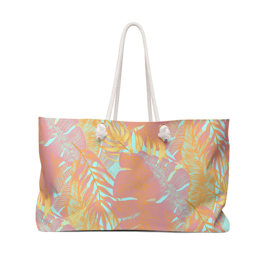 Tropical Foliage Weekender Bag