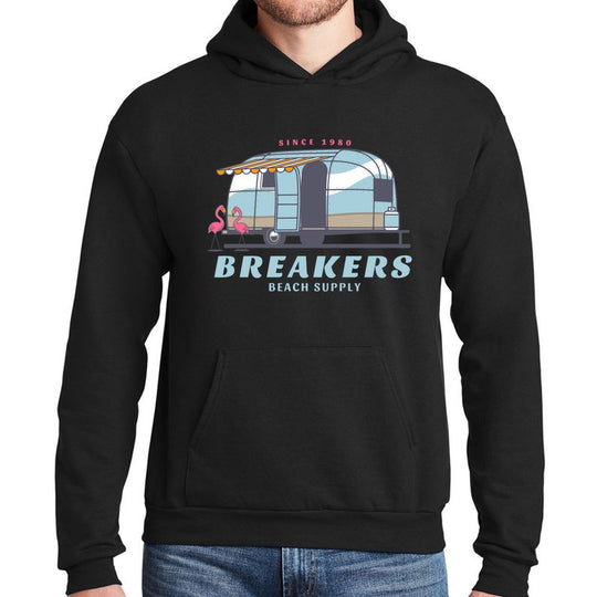 Happy Camper - Unisex Ecosmart Hooded Sweatshirt