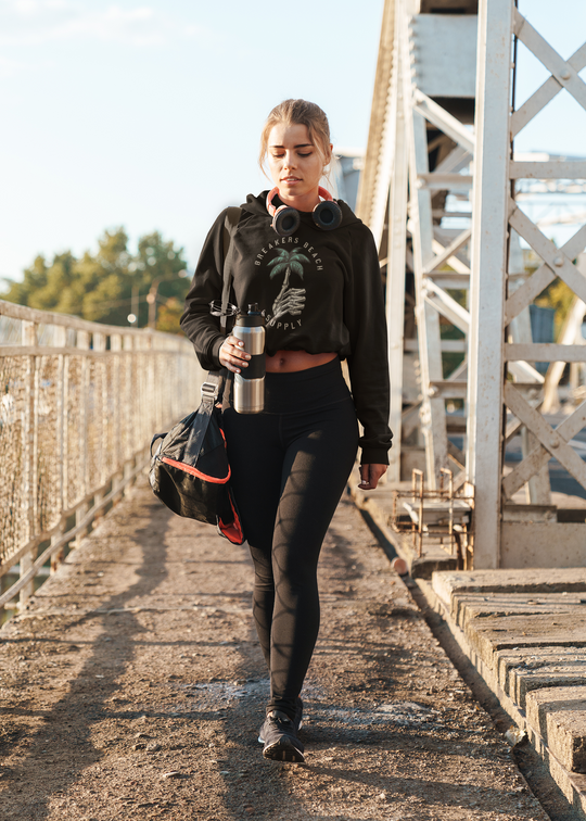 Palms Up Women’s Lightweight Cropped Hoodie