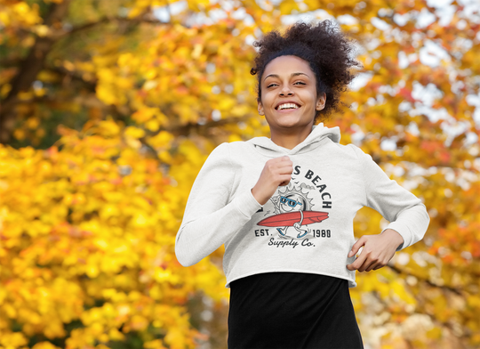 Happy Shaka Women’s Lightweight Cropped Hoodie