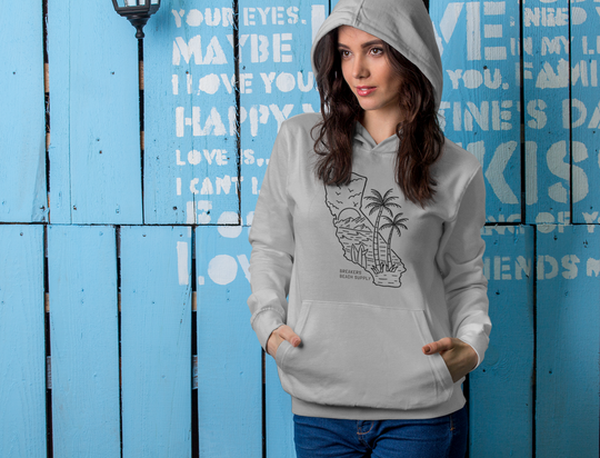 The State of Surf - Unisex Ecosmart Hooded Sweatshirt