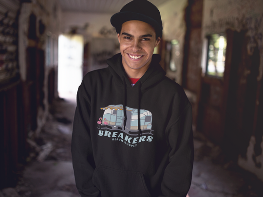 Happy Camper - Unisex Ecosmart Hooded Sweatshirt