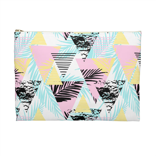 Geometric Palms Accessory Pouch