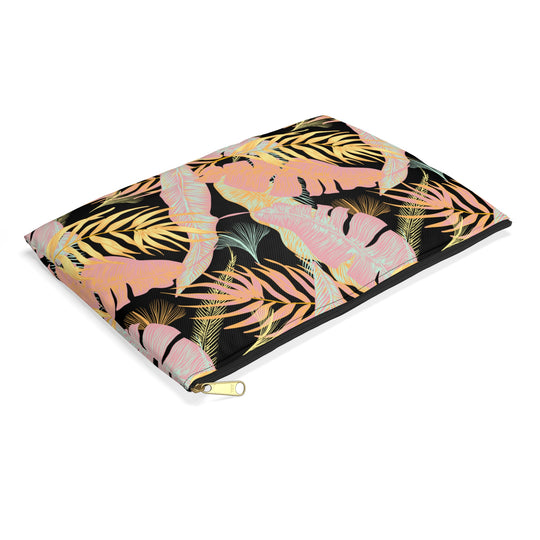 Tropical Foliage (Dark) Accessory Pouch