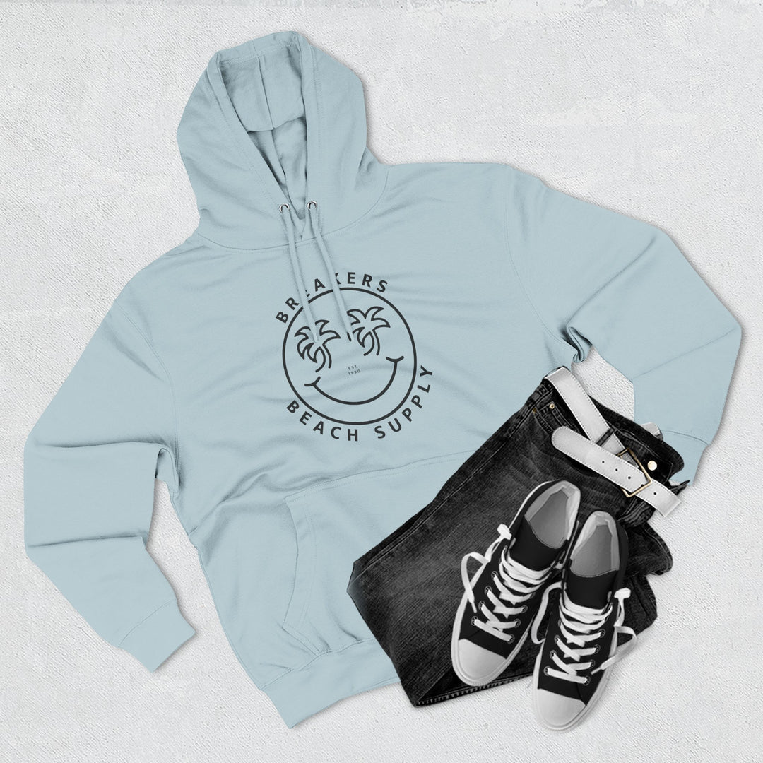 Beach Supply Smiley Palm Hoodie — 'Breakers' Graphic Pullover