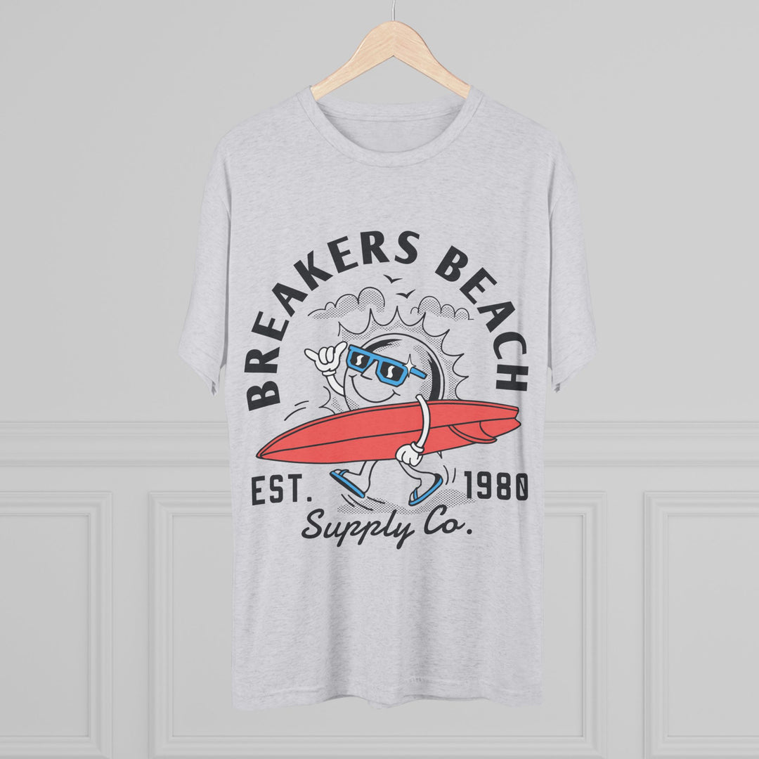 Breakers Beach Surf Tee — Vintage Surfboard Graphic "Breakers Beach Est. 1980"