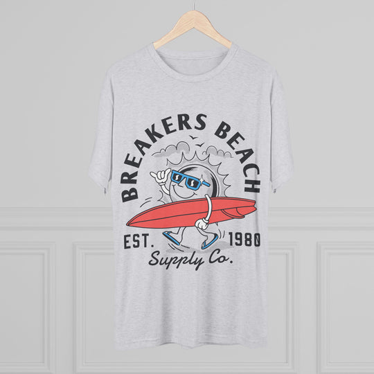 Breakers Beach Surf Tee — Vintage Surfboard Graphic "Breakers Beach Est. 1980"