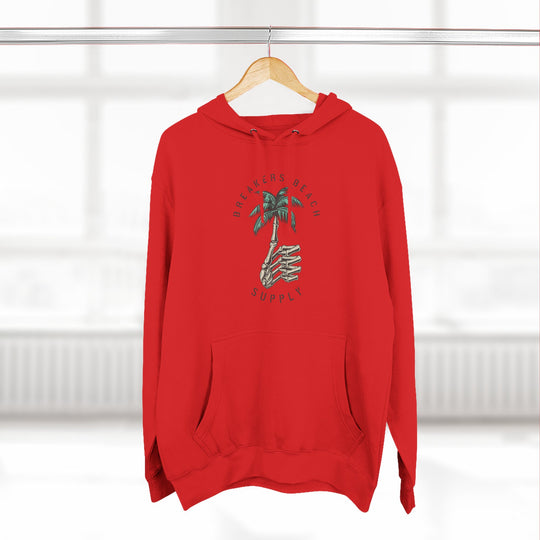 Palm Tree Graphic Hoodie — Coastal Beach Supply Fleece Sweatshirt