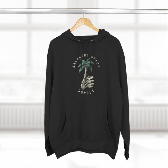 Palm Tree Graphic Hoodie — Coastal Beach Supply Fleece Sweatshirt
