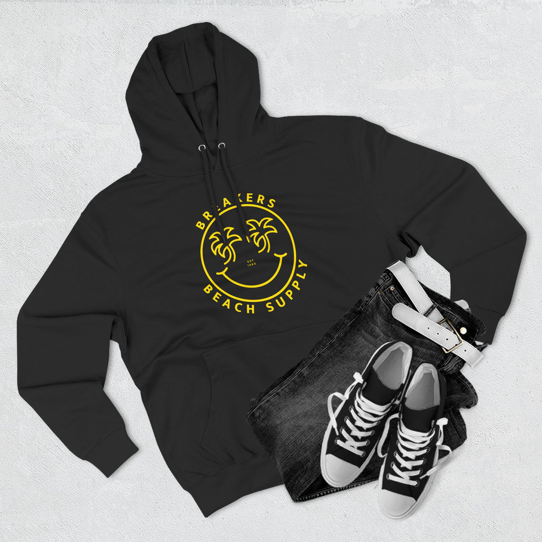 Beach Supply Smiley Palm Hoodie — 'Breakers' Graphic Pullover