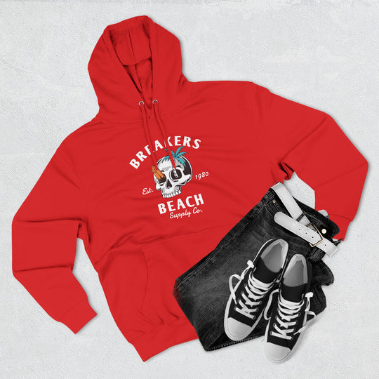 Skull Palm Hoodie — Tropical Skull Graphic Fleece Hoodie