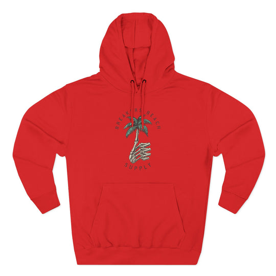 Palm Tree Graphic Hoodie — Coastal Beach Supply Fleece Sweatshirt