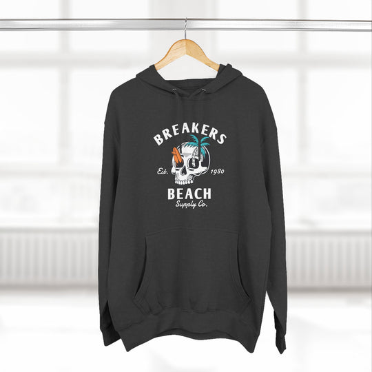 Skull Palm Hoodie — Tropical Skull Graphic Fleece Hoodie