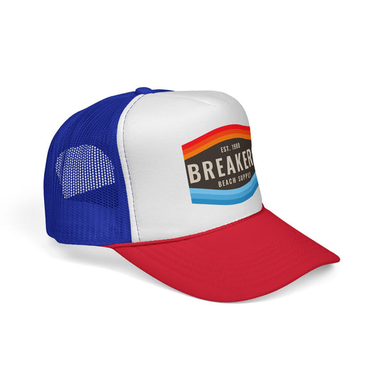 Breakers Beach Supply Trucker Cap — Retro Surf Logo Hat