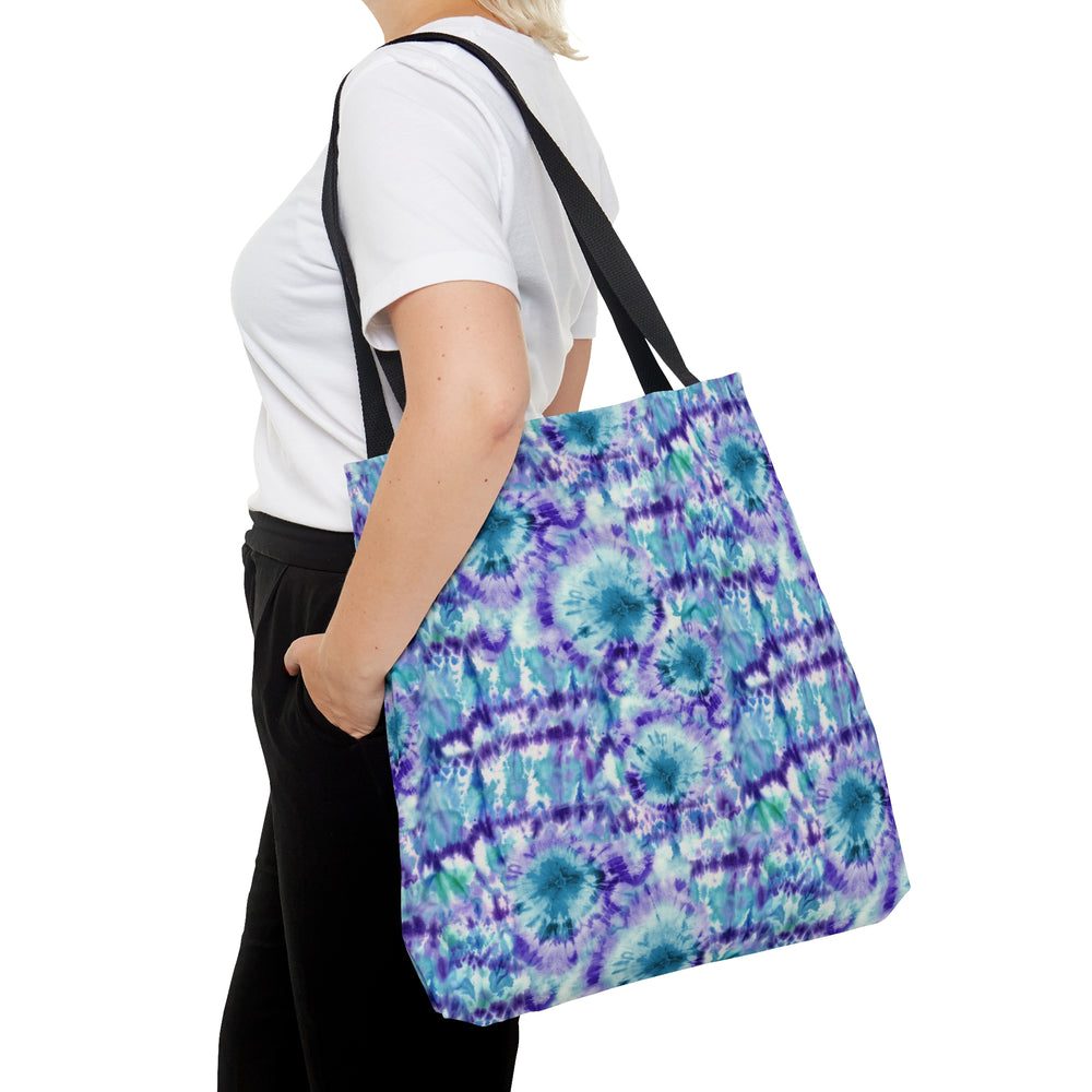 Purple & Blue Tie Dye Tote Bag