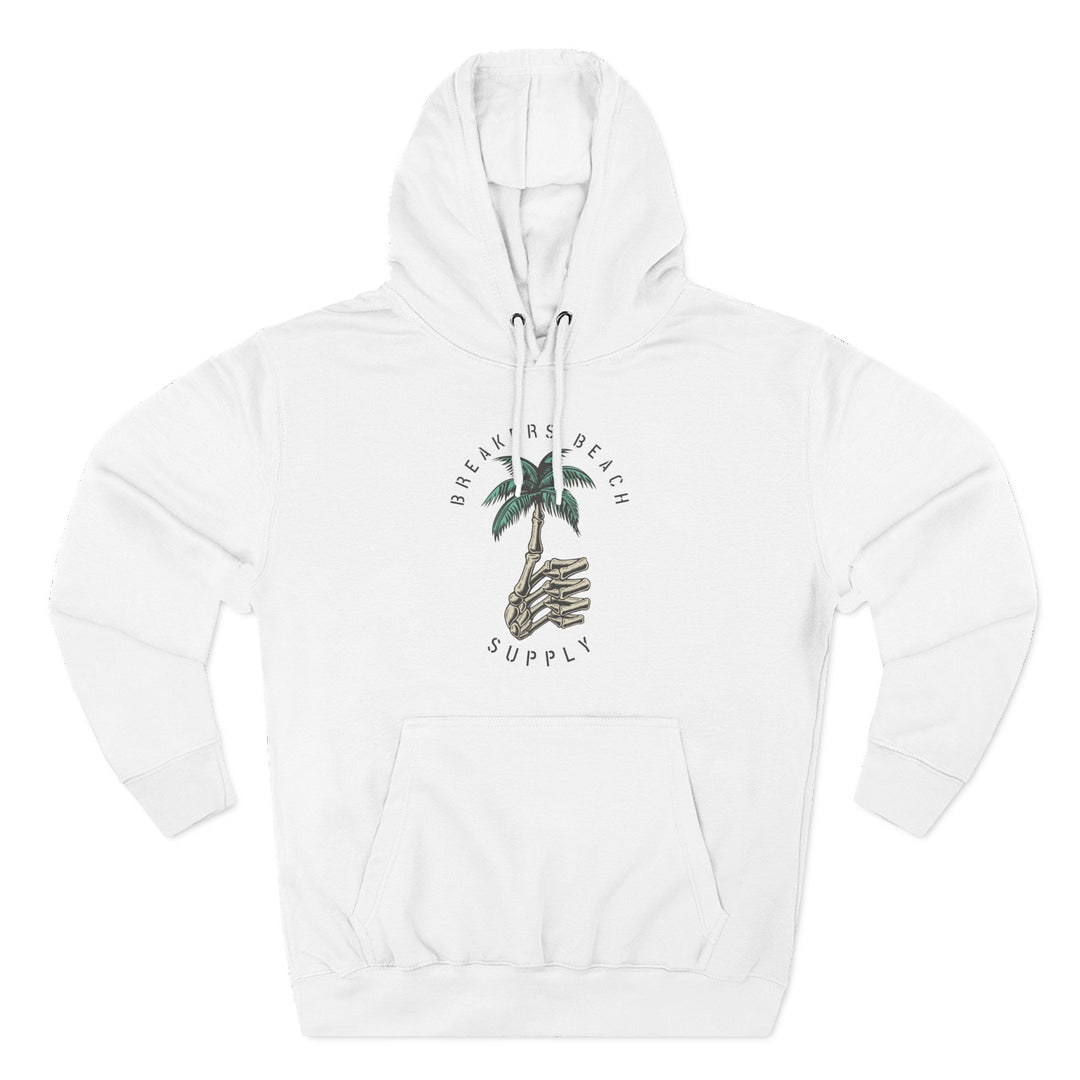 Palm Tree Graphic Hoodie — Coastal Beach Supply Fleece Sweatshirt