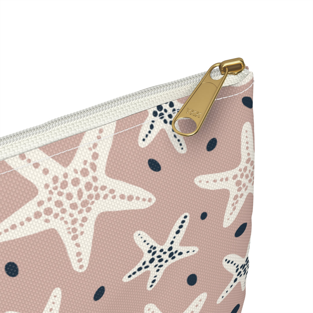 Pink Star Fish Accessory Pouch