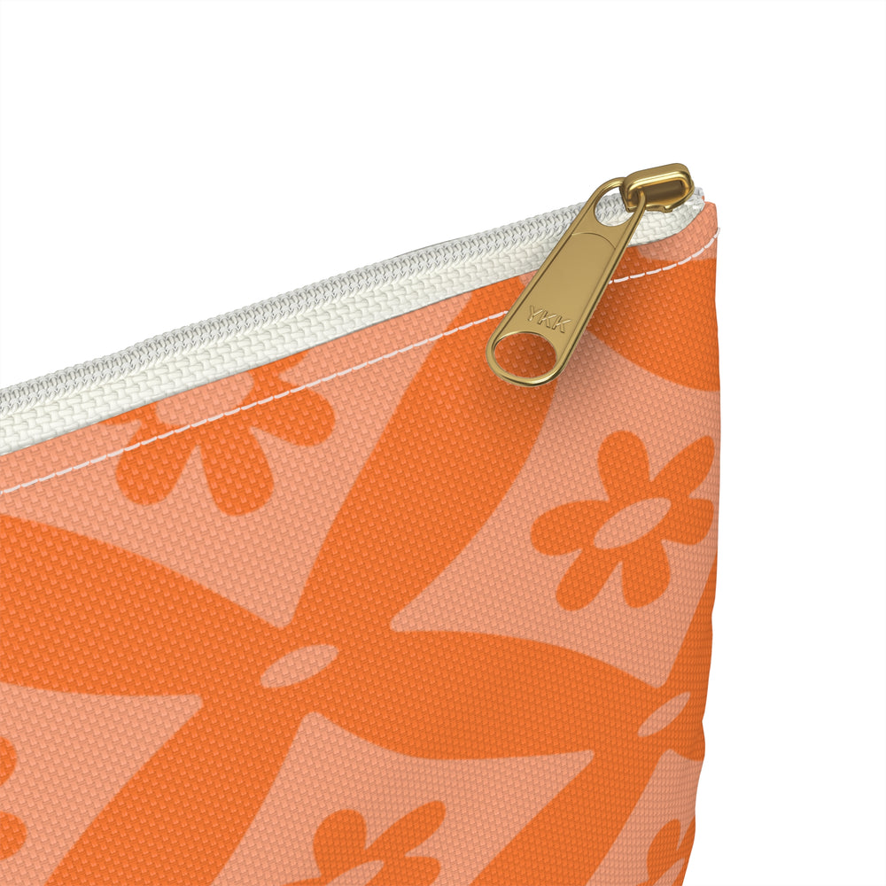 Geometric Flower Accessory Pouch