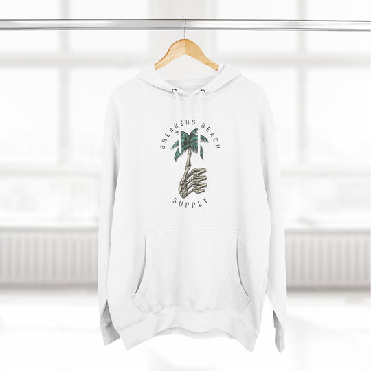 Palm Tree Graphic Hoodie — Coastal Beach Supply Fleece Sweatshirt