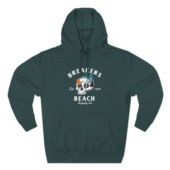 Skull Palm Hoodie — Tropical Skull Graphic Fleece Hoodie