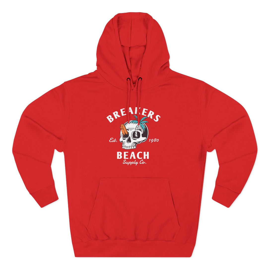Skull Palm Hoodie — Tropical Skull Graphic Fleece Hoodie