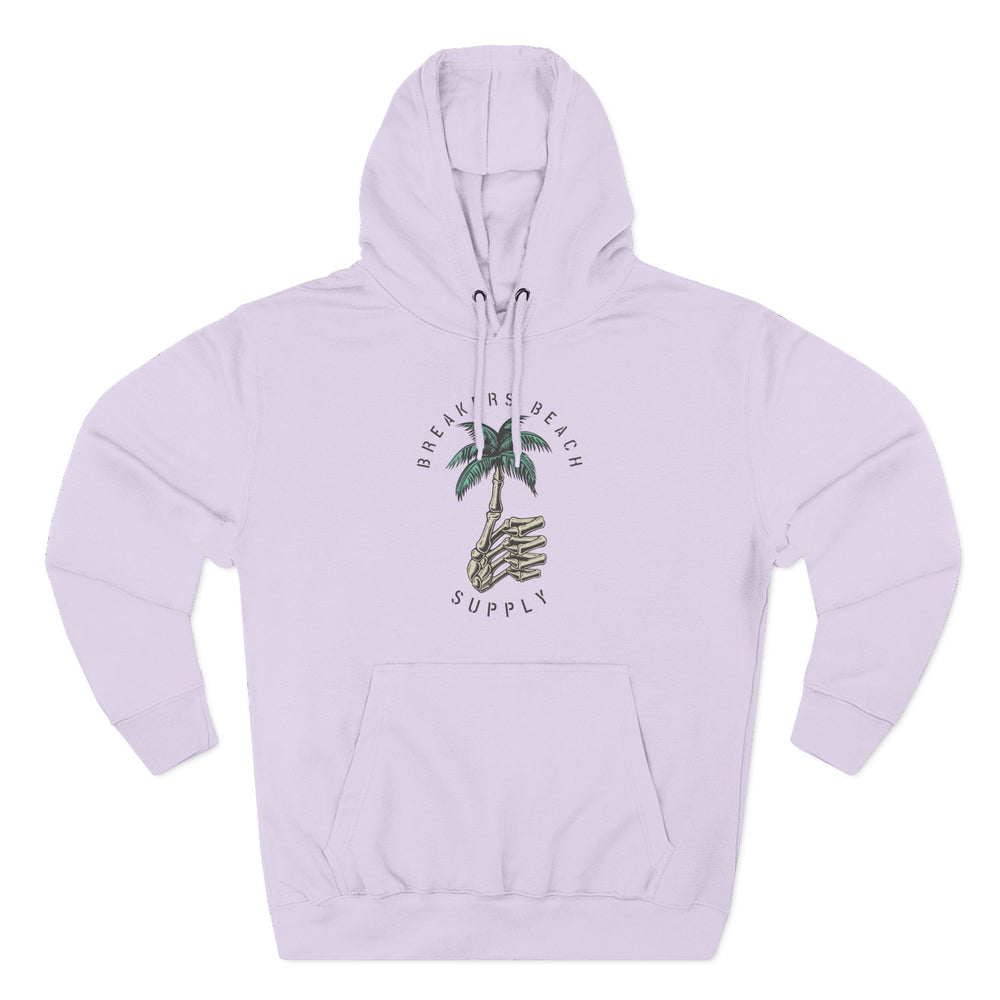 Palm Tree Graphic Hoodie — Coastal Beach Supply Fleece Sweatshirt