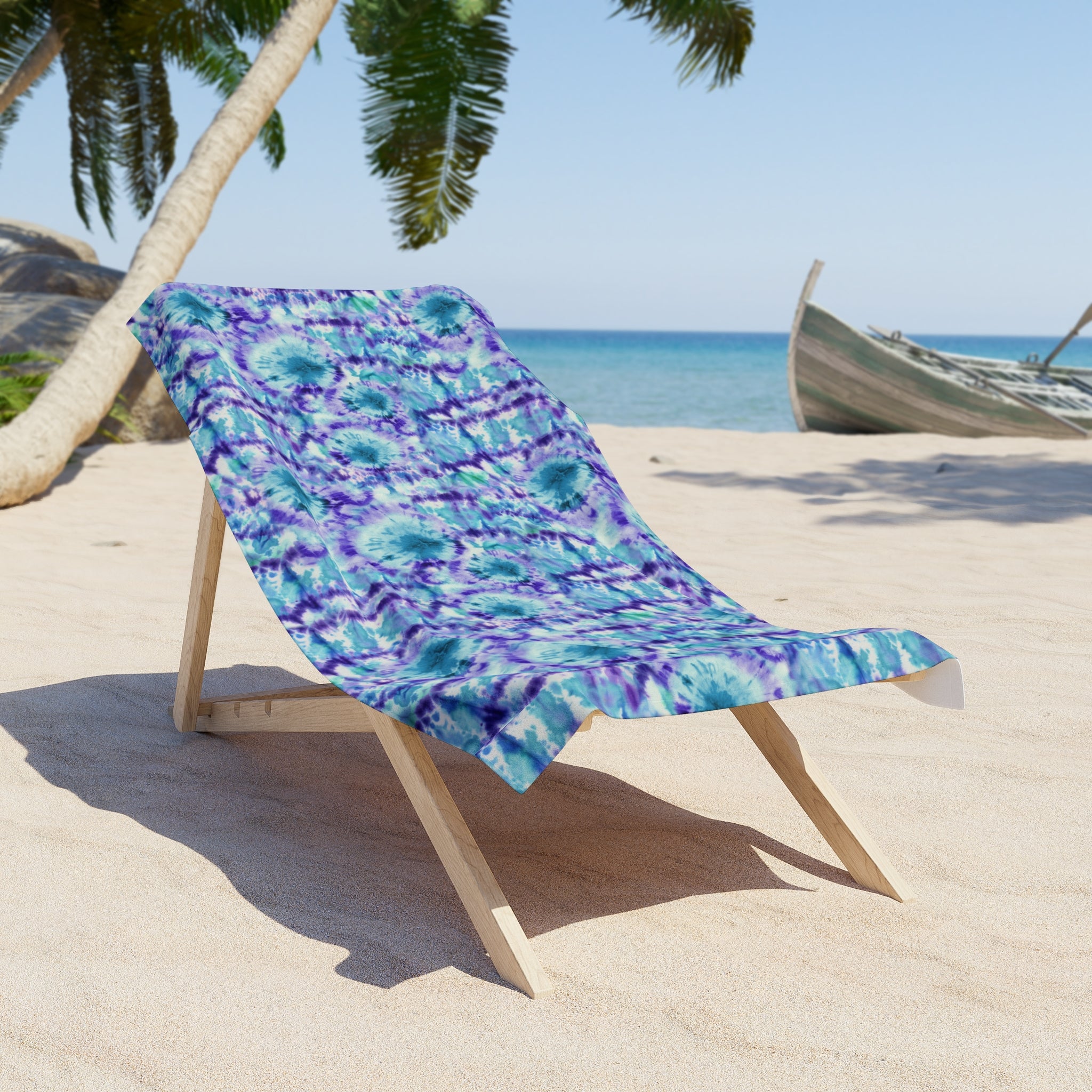 Purple & Blue Tie Dye Beach Towel – Breakers Beach Supply
