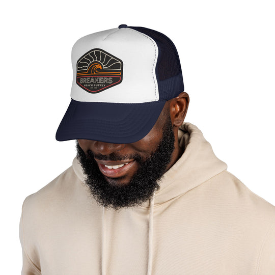Trucker Cap — Breakers Beach Supply Retro Wave Patch