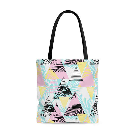 Geometric Palm Tote Bag