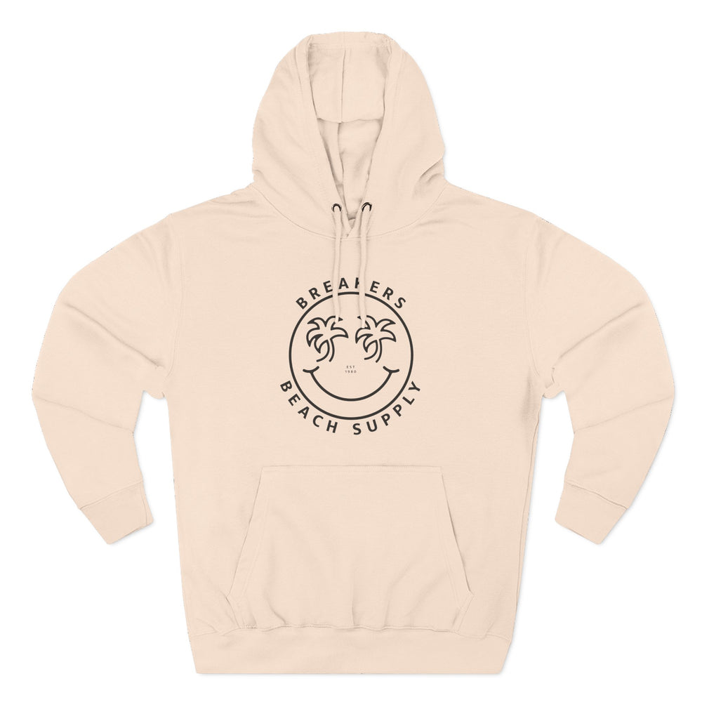Beach Supply Smiley Palm Hoodie — 'Breakers' Graphic Pullover
