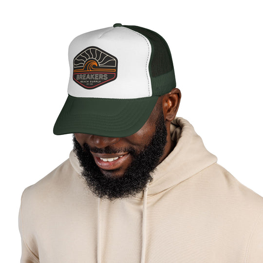 Trucker Cap — Breakers Beach Supply Retro Wave Patch