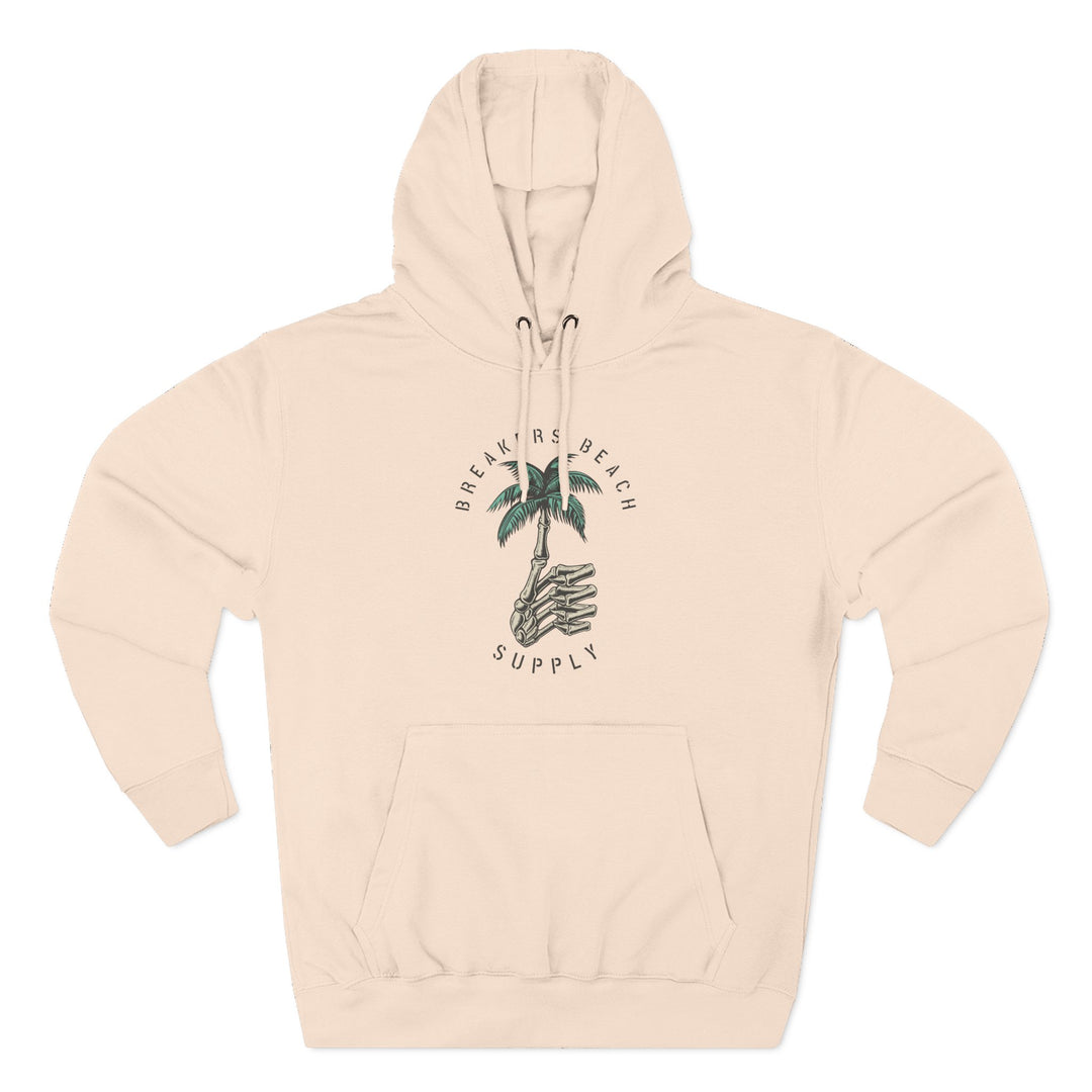 Palm Tree Graphic Hoodie — Coastal Beach Supply Fleece Sweatshirt