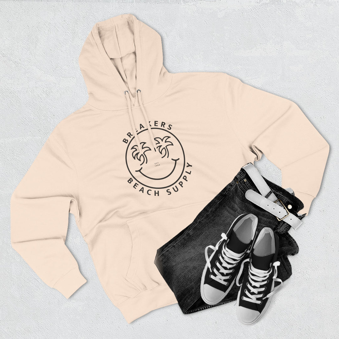Beach Supply Smiley Palm Hoodie — 'Breakers' Graphic Pullover