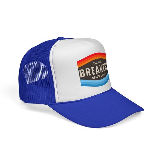 Breakers Beach Supply Trucker Cap — Retro Surf Logo Hat