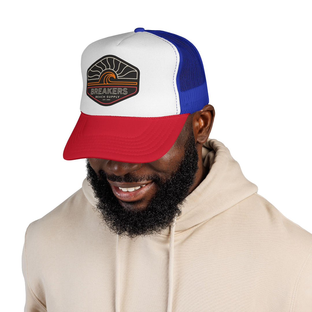 Trucker Cap — Breakers Beach Supply Retro Wave Patch