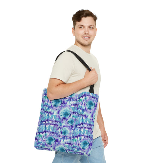Purple & Blue Tie Dye Tote Bag