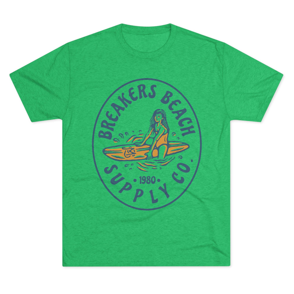 Breakers Beach Supply Co. Surf Tee — Vintage Surfer Graphic T-Shirt