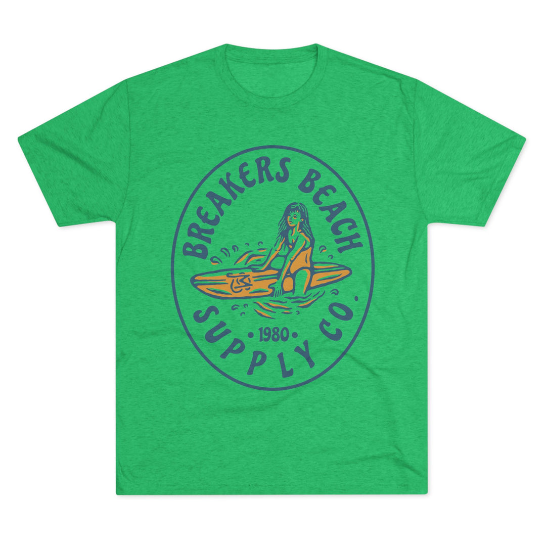 Breakers Beach Supply Co. Surf Tee — Vintage Surfer Graphic T-Shirt