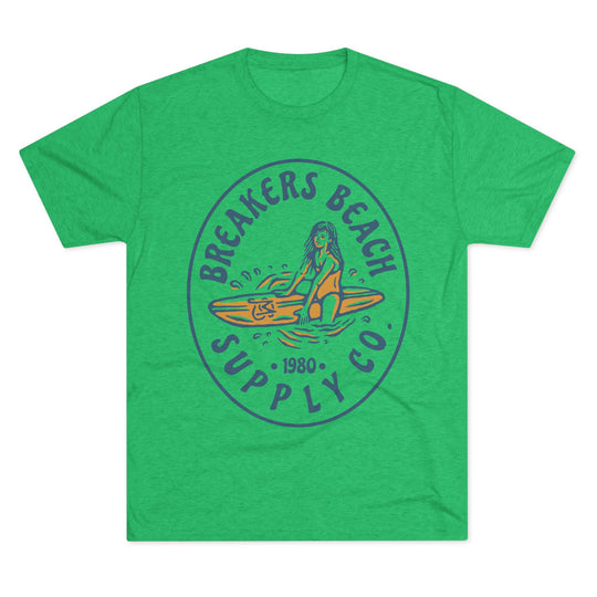 Breakers Beach Supply Co. Surf Tee — Vintage Surfer Graphic T-Shirt