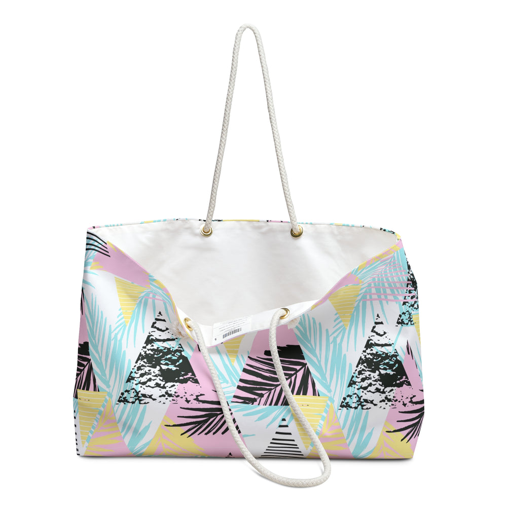 Geometric Palms Weekender Bag