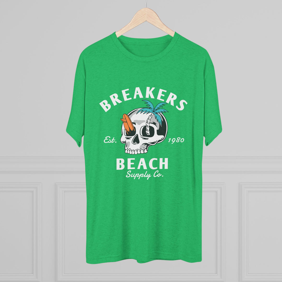 Breakers Beach Skull Tee – Vintage Surf Palm Graphic Shirt
