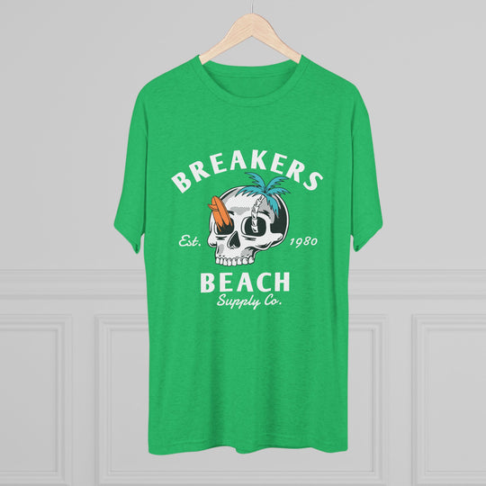 Breakers Beach Skull Tee – Vintage Surf Palm Graphic Shirt