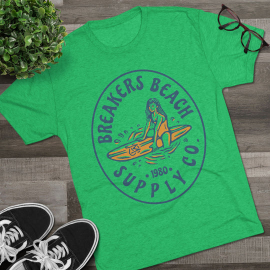Breakers Beach Supply Co. Surf Tee — Vintage Surfer Graphic T-Shirt