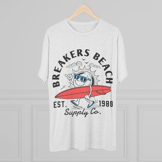 Breakers Beach Surf Tee — Vintage Surfboard Graphic "Breakers Beach Est. 1980"